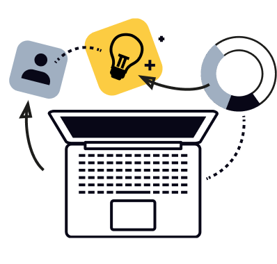 独自の仕組みで工数を削減のイメージ